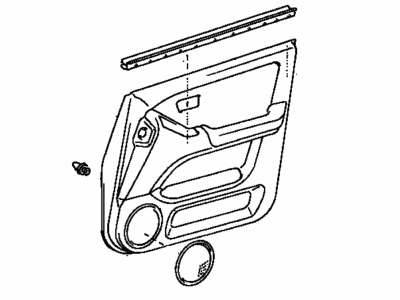 Lexus 67610-48080-E0 Board Sub-Assy, Front Door Trim, RH