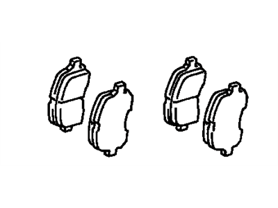 Lexus 04465-48010 Front Disc Brake Pad Kit