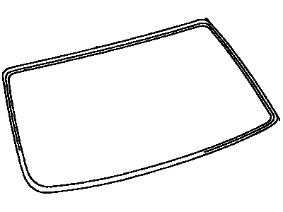 Lexus 64813-48010 Moulding, Back Window, Outside