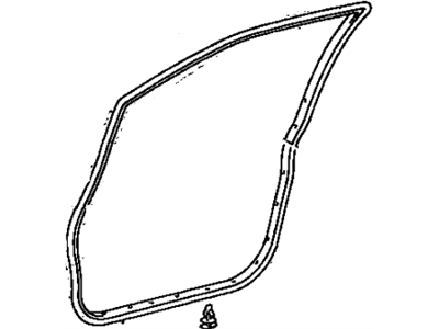 Lexus 67861-48010 Weatherstrip, Front Door, RH