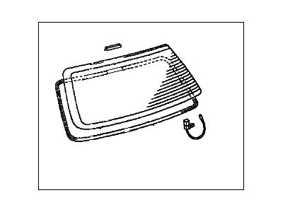 Lexus 68105-48902 Glass Sub-Assy, Back