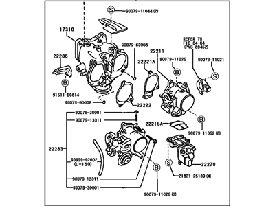 2001 Lexus RX300 Throttle Body - 22210-20130