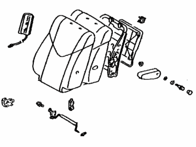 Lexus 71440-48170-C0 Back Assy, Front Seat, LH(For Separate Type)