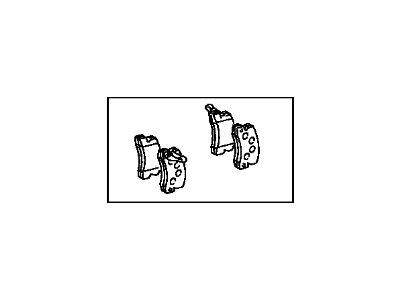 Lexus 04466-33050 Rear Disc Brake Pad Kit