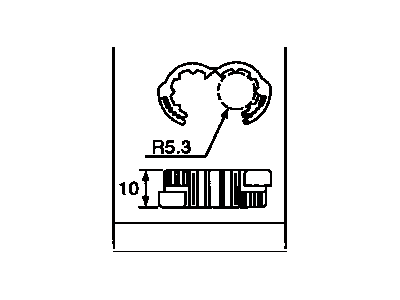 Lexus 82711-12120 Clamp, Wiring Harness