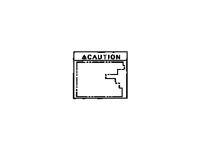 Lexus 41992-48020 Label, Differential Notice