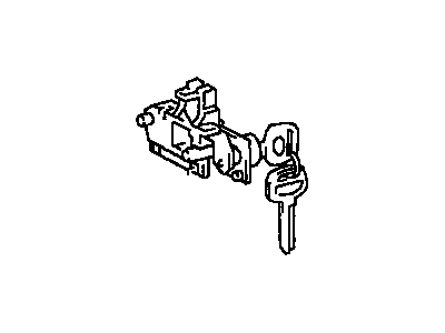 Lexus 69056-48020 Cylinder & Key Set, Glove Compartment Lock