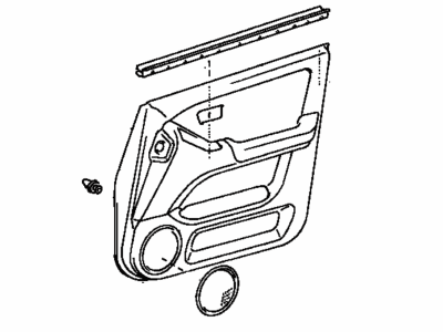 Lexus 67620-48080-E0 Board Sub-Assy, Front Door Trim, LH