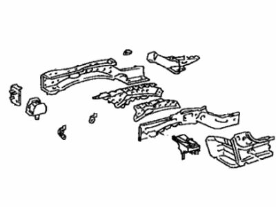 Lexus 57102-48900 Member Sub-Assy, Front Side, LH