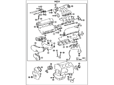 Lexus 04111-20160 Gasket Kit, Engine Overhaul