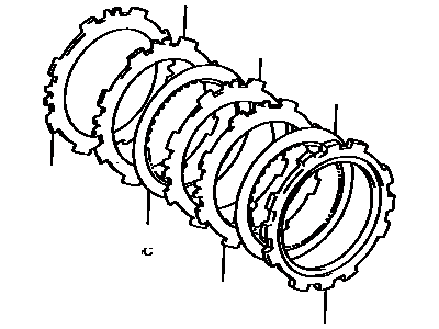 Lexus 35667-30080 Disc, Clutch, NO.2