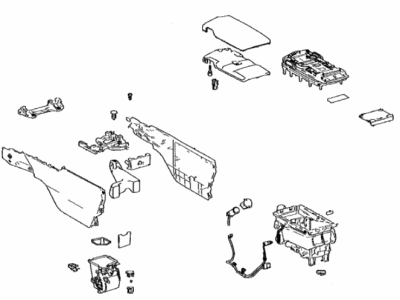 Lexus 58910-06260-24 Box Assembly, Console, R