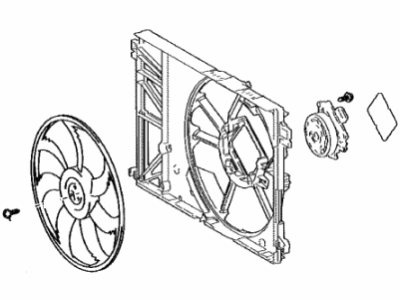 Lexus 16380-0P020 BRACKET ASSY, FAN