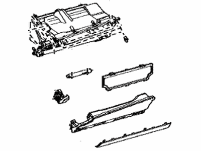 Lexus 55550-06030-E2 Door Assembly, Glove Com