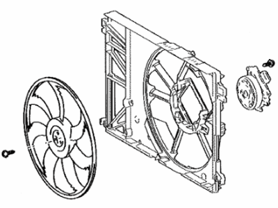 Lexus 16360-F0020 Fan Assembly W/MOTOR