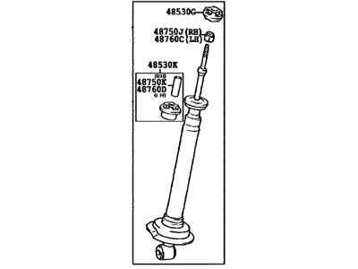 Lexus 48530-59355 ABSORBER Assembly, Shock