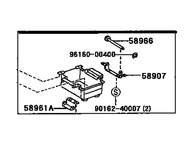 Lexus IS300 Center Console Base - 58911-53050