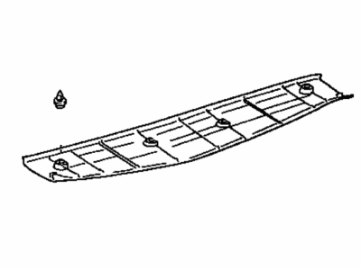 Lexus 67759-53010-A0 Board, Back Door Trim, Upper