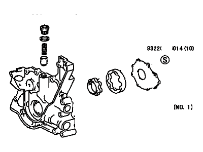 1999 Lexus SC300 Oil Pump - 15100-46090