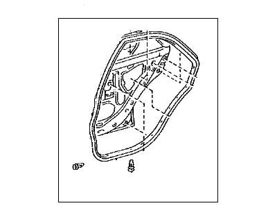 2005 Lexus IS300 Door Seal - 67872-53020