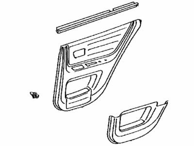 Lexus 67630-53070-A2 Board Sub-Assy, Rear Door Trim, RH