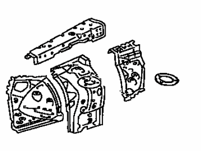 Lexus 53701-53030 Apron Sub-Assy, Front Fender, RH