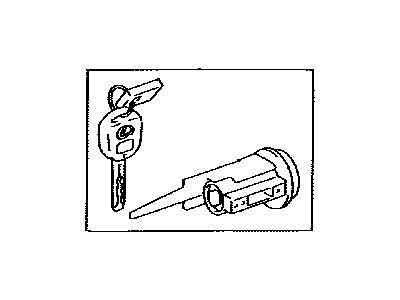 Lexus 69057-53080 Cylinder & Key Set, Ignition Switch Lock