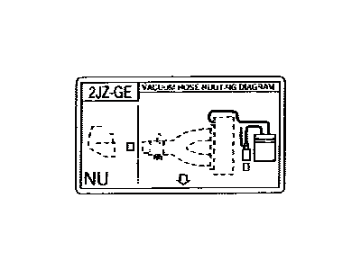 Lexus 17792-46110 Plate, Engine Vacuum Hose Information