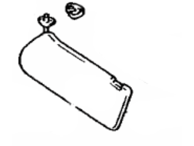 Lexus 74320-24120-08 Visor Assy, LH