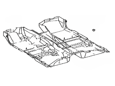 Lexus 58510-30B20-C0 Carpet Assy, Front Floor, Front