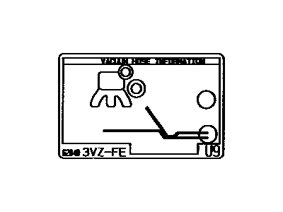 Lexus 17792-20050 Plate, Engine Vacuum Hose Information