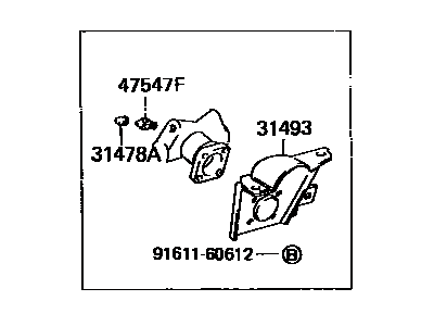 Lexus 31490-33010 Accumulator Assy, Clutch