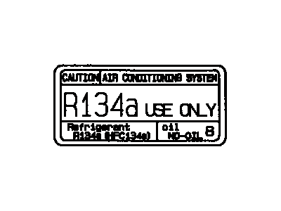 Lexus 88723-33040 Label, Cooler Service Caution