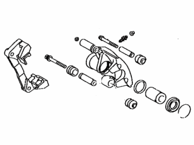 Lexus 47750-33050 Rear Driver Disc Brake Cylinder Assembly