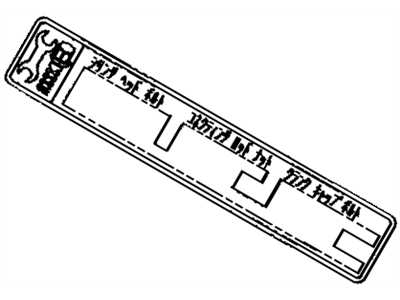 Lexus 11284-62010 Plate, Engine Bolt Information