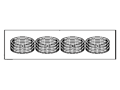 2012 Lexus CT200h Piston Ring Set - 13011-37110