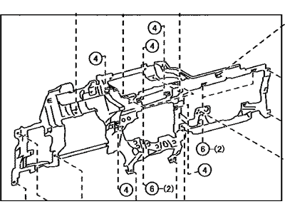 Lexus 55303-33140-B1 Panel Sub-Assy, Instrument, Lower