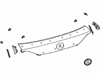 Lexus 76801-76040-A1 GARNISH Sub-Assembly, Back Door