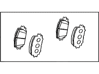 Lexus 04465-47070 Front Disc Brake Pad Kit