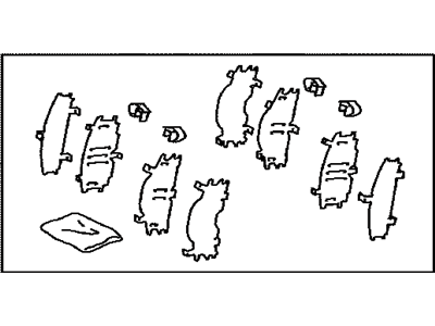 Lexus 04945-47020 SHIM Kit,Anti SQUEAL