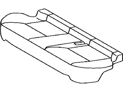 Lexus 71075-76021-A7 Rear Seat Cushion Cover Sub-Assembly (For Bench Type)