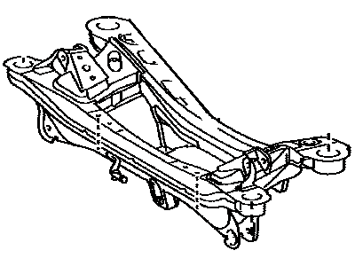 Lexus 51206-75020 Member Sub-Assembly, Rear