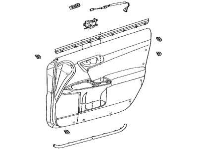 Lexus 67610-76242-47 Panel Assembly, Front Door