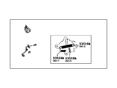 Lexus 53510-76020 Hood Lock Assembly