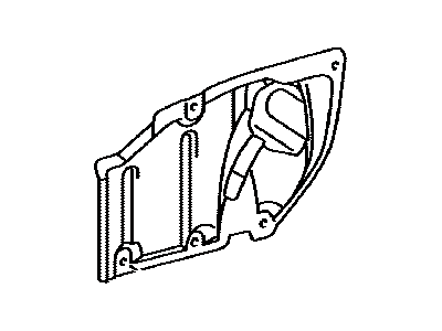 Lexus 51444-12050 Rear Engine Under Cover, Left