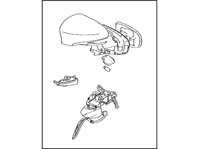 Lexus 87910-76112-B4 Mirror Assembly, Outer Rear