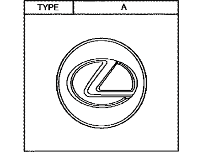 Lexus 42603-76020 Ornament Sub-Assy, Wheel Hub