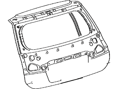 Lexus 67005-48590 Panel Sub-Assy, Back Door