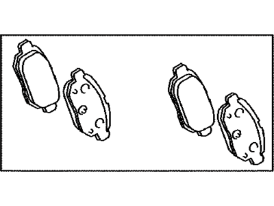 Lexus 04466-76010 Rear Disc Brake Pad Kit