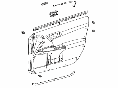 Lexus 67620-76021-41 Panel Assembly, Front Door